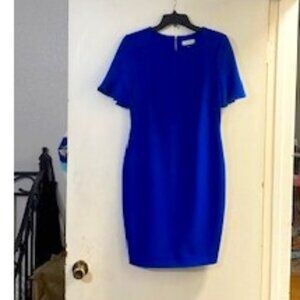 Calvin Klein Blue Sheath Dress